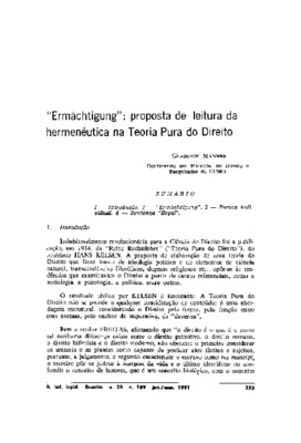 <BR>Data: 01/1991<BR>Fonte: Revista de informação legislativa, v. 28, n. 109, p. 223-234, jan./mar. 1991<BR>Parte de: -www2.senado.leg.br/bdsf/item/id/496841->Revista de informação legislativa : v. 28, n. 109 (jan./mar. 1991)<BR>Responsabilidad