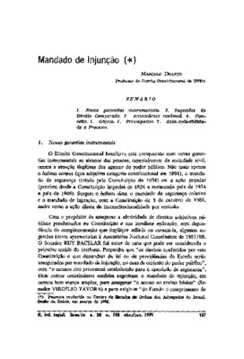 <BR>Data: 04/1991<BR>Fonte: Revista de informação legislativa, v. 28, n. 110, p. 127-136, abr./jun. 1991 | Revista jurídica mineira, v. 7, n. 74, p. 35-44, jun. 1990<BR>Parte de: -www2.senado.leg.br/bdsf/item/id/496842->Revista de informação le