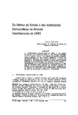 <BR>Data: 07/1991<BR>Fonte: Revista de informação legislativa, v. 28, n. 111, p. 61-78, jul./set. 1991<BR>Parte de: -www2.senado.leg.br/bdsf/item/id/496843->Revista de informação legislativa : v. 28, n. 111 (jul./set. 1991)<BR>Responsabilidade: