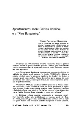 <BR>Data: 10/1991<BR>Fonte: Revista de informação legislativa, v. 28, n. 112, p. 203-210, out./dez. 1991 | Revista de jurisprudência do Tribunal de Justiça do Estado de São Paulo, v. 25, n. 132, p. 36-42, set/out. 1991 | Revista jurídica mineira, v. 9, n.