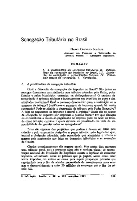 <BR>Data: 10/1991<BR>Fonte: Revista de informação legislativa, v. 28, n. 112, p. 333-346, out./dez. 1991<BR>Parte de: ->Revista de informação legislativa : v. 28, n. 112 (out./dez. 1991)<BR>Responsabilidade: Harry Conrado Schüler<BR>Endereço para citar es