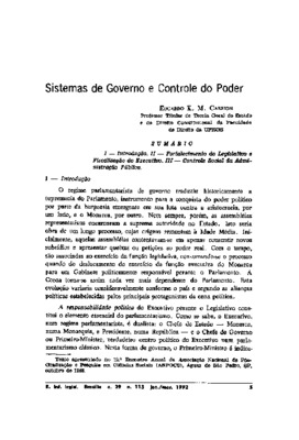 <BR>Data: 01/1992<BR>Fonte: Revista de informação legislativa, v. 29, n. 113, p. 5-14, jan./mar. 1992 | Revista da Ordem dos Advogados do Brasil, v. 19, n. 53, p. 67-79, primavera, 1989<BR>Parte de: ->Revista de informação legislativa : v. 29, n. 113 (jan