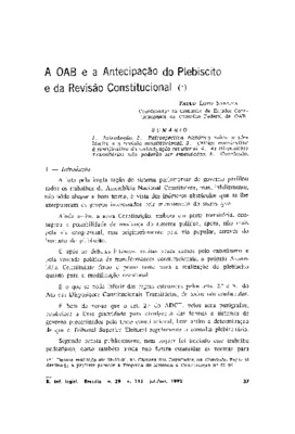 <BR>Data: 07/1992<BR>Fonte: Revista de informação legislativa, v. 29, n. 115, p. 37-42, jul./set. 1992<BR>Parte de: ->Revista de informação legislativa : v. 29, n. 115 (jul./set. 1992)<BR>Responsabilidade: Paulo Lopo Saraiva<BR>Endereço para citar este do