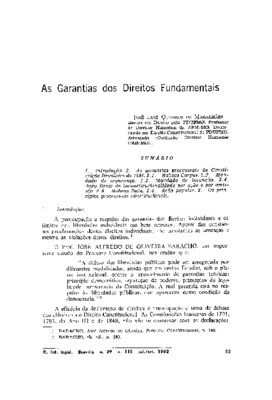 <BR>Data: 07/1992<BR>Fonte: Revista de informação legislativa, v. 29, n. 115, p. 53-84, jul./set. 1992<BR>Parte de: ->Revista de informação legislativa : v. 29, n. 115 (jul./set. 1992)<BR>Responsabilidade: José Luiz Quadros de Magalhães<BR>Endereço para c