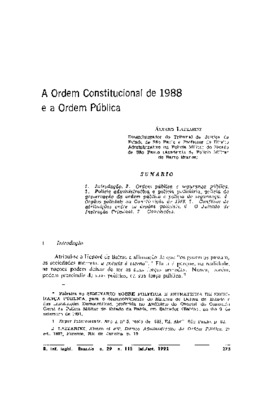 <BR>Data: 07/1992<BR>Fonte: Revista de informação legislativa, v. 29, n. 115, p. 275-294, jul./set. 1992<BR>Parte de: ->Revista de informação legislativa : v. 29, n. 115 (jul./set. 1992)<BR>Responsabilidade: Álvaro Lazzarini<BR>Endereço para citar este do