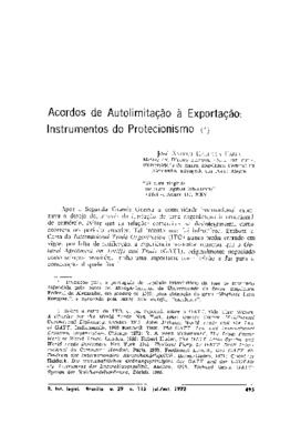 <BR>Data: 07/1992<BR>Fonte: Revista de Informação Legislativa, v. 29, n. 115, p. 495-508, jul./set. 1992<BR>Parte de: ->Revista de informação legislativa : v. 29, n. 115 (jul./set. 1992)<BR>Responsabilidade: José Ângelo Estrella Faria<BR>Endereço para cit