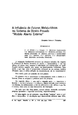 <BR>Data: 04/1992<BR>Fonte: Revista de informação legislativa, v. 29, n. 114, p. 381-396, abr./jun. 1992<BR>Parte de: -www2.senado.leg.br/bdsf/item/id/496846->Revista de informação legislativa : v. 29, n. 114 (abr./jun. 1992)<BR>Responsabilidad