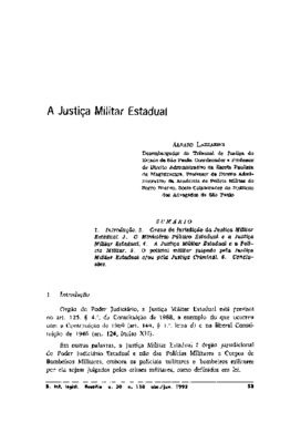 <BR>Data: 04/1993<BR>Fonte: Revista de direito administrativo, n. 195, p. 37-42, jan./mar.  1994 | Revista forense, v. 89, n. 324, p. 283-286, out./dez. 1993 | Revista de informação legislativa, v. 30, n. 118, p. 53-60, abr./jun. 1993 | Revista de process