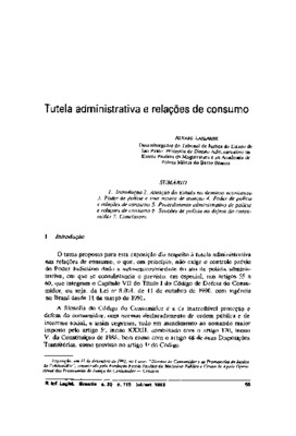 <BR>Data: 07/1993<BR>Fonte: Revista de informação legislativa, v. 30, n. 119, p. 56-69, jul./set. 1993 | Justitia, v. 54, n. 160, p. 137-150, out./dez. 1992 | Revista de direito administrativo, n. 191, p. 86-99, jan./mar.  1993 | Boletim de direito admini