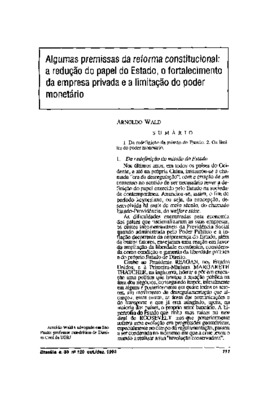 <BR>Data: 10/1993<BR>Fonte: Revista de informação legislativa, v. 30, n. 120, p. 111-118, out./dez. 1993<BR>Parte de: -www2.senado.leg.br/bdsf/item/id/496852->Revista de informação legislativa : v. 30, n. 120 (out./dez. 1993)<BR>Responsabilidad