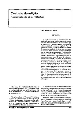 <BR>Data: 07/1994<BR>Fonte: Revista de informação legislativa, v. 31, n. 123, p. 249-258, jul/set. 1994<BR>Parte de: ->Revista de informação legislativa : v. 31, n. 123 (jul./set. 1994)<BR>Responsabilidade: Fábio Maria de Mattia<BR>Endereço para citar est