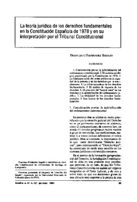 <BR>Data: 01/1994<BR>Fonte: Revista de informação legislativa, v. 31, n. 121, p. 69-102, jan./mar. 1994<BR>Parte de: ->Revista de informação legislativa : v. 31, n. 121 (jan./mar. 1994)<BR>Responsabilidade: Francisco Fernández Segado<BR>Endereço para cita