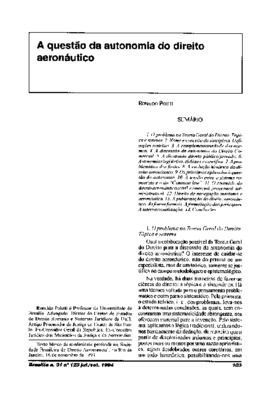 <BR>Data: 07/1994<BR>Fonte: Revista de informação legislativa, v. 31, n. 123, p. 103-112, jul./set. 1994<BR>Conteúdo: O problema na Teoria Geral do Direito. Tópica e sistema -- Nome e conceito da disciplina. Definições restritas -- A complementariedade da