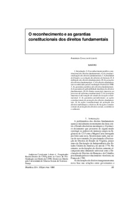 <BR>Data: 01/1996<BR>Fonte: Revista da Faculdade de Direito da Universidade Federal do Paraná, v. 28, n. 28, p. 109-137, 1994/1995 | Revista de informação legislativa, v. 33, n. 129, p. 85-98, jan./mar. 1996 | Cadernos de direito constitucional e ciência 