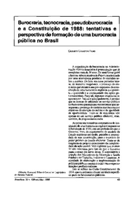 <BR>Data: 10/1995<BR>Fonte: Revista de informação legislativa, v. 32, n. 128, p. 43-62, out./dez. 1995<BR>Parte de: ->Revista de informação legislativa : v. 32, n. 128 (out./dez. 1995)<BR>Responsabilidade: Gilberto Guerzoni Filho<BR>Endereço para citar es