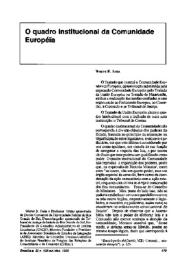 <BR>Data: 10/1995<BR>Fonte: Revista de informação legislativa, v. 32, n. 128, p. 179-183, out./dez. 1995<BR>Parte de: ->Revista de informação legislativa : v. 32, n. 128 (out./dez. 1995)<BR>Responsabilidade: Werter R. Faria<BR>Endereço para citar este doc