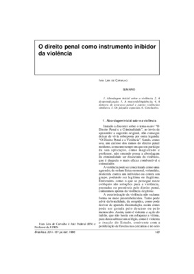 <BR>Data: 07/1996<BR>Fonte: Revista de informação legislativa, v. 33, n. 131, p. 123-128, jul./set. 1996 | Revista dos tribunais, São Paulo, v. 85, n. 732, p. 463-470, out. 1996 | Revista trimestral de jurisprudência dos estados, v. 20, n. 152, p. 51-60, 