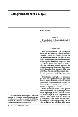 <BR>Data: 07/2010<BR>Fonte: Revista de informação legislativa, v. 47, n. 187, p. 9-19, jul./set. 2010 | Senatus : cadernos da Secretaria de Informação e Documentação, v.6, nº 2, p. 12-16, out. de 2008 | Constituição de 1988 : o Brasil 20 anos depois, v.1<