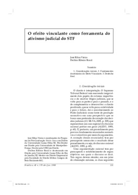 <BR>Data: 04/2008<BR>Fonte: Revista de informação legislativa, v. 45, n. 178, p. 131-139, abr./jun. 2008<BR>Parte de: -www2.senado.leg.br/bdsf/item/id/496910->Revista de informação legislativa : v. 45, n. 178 (abr./jun. 2008)<BR>Responsabilidad