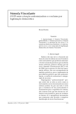 <BR>Data: 07/2008<BR>Fonte: Revista de informação legislativa, v. 45, n. 179, p. 179-190, jul./set. 2008 | Constituição de 1988 : o Brasil 20 anos depois, v. 3<BR>Parte de: ->Revista de informação legislativa : v. 45, n. 179 (jul./set. 2008)<BR>Responsabi