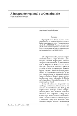 <BR>Data: 07/2008<BR>Fonte: Revista de informação legislativa, v. 45, n. 179, p. 317-331, jul./set. 2008<BR>Parte de: ->Revista de informação legislativa : v. 45, n. 179 (jul./set. 2008)<BR>Responsabilidade: André de Carvalho Ramos<BR>Endereço para citar 