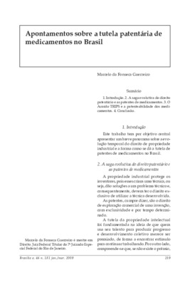 <BR>Data: 01/2009<BR>Fonte: Revista de informação legislativa, v. 46, n. 181, p. 239-248, jan./mar. 2009<BR>Parte de: ->Revista de informação legislativa : v. 46, n. 181 (jan./mar. 2009)<BR>Responsabilidade: Marcelo da Fonseca Guerreiro<BR>Endereço para c