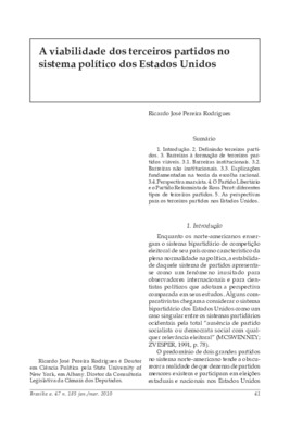 <BR>Data: 01/2010<BR>Fonte: Revista de informação legislativa, v. 47, n. 185, p. 41-55, jan./mar. 2010<BR>Parte de: ->Revista de informação legislativa : v. 47, n. 185 (jan./mar. 2010)<BR>Responsabilidade: Ricardo José Pereira Rodrigues<BR>Endereço para c