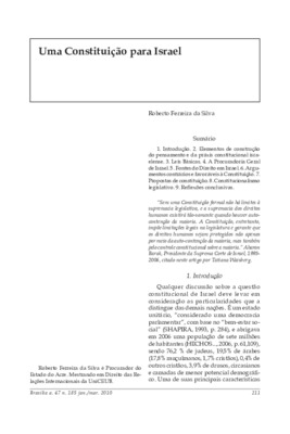 <BR>Data: 01/2010<BR>Fonte: Revista de informação legislativa, v. 47, n. 185, p. 211-234, jan./mar. 2010<BR>Parte de: ->Revista de informação legislativa : v. 47, n. 185 (jan./mar. 2010)<BR>Responsabilidade: Roberto Ferreira da Silva<BR>Endereço para cita