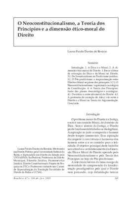 <BR>Data: 04/2010<BR>Fonte: Revista de informação legislativa, v. 47, n. 186, p. 245-264, abr./jun. 2010<BR>Parte de: ->Revista de informação legislativa : v. 47, n. 186 (abr./jun. 2010)<BR>Responsabilidade: Luana Paixão Dantas do Rosário<BR>Endereço para