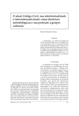 <BR>Data: 10/2010<BR>Fonte: Revista de informação legislativa, v. 47, n. 188, p. 277-292, out./dez. 2010<BR>Parte de: ->Revista de informação legislativa : v. 47, n. 188 (out./dez. 2010)<BR>Responsabilidade: Manoel Hermes de Lima<BR>Endereço para citar es