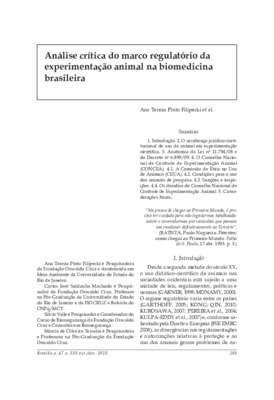 <BR>Data: 10/2010<BR>Fonte: Revista de informação legislativa, v. 47, n. 188, p. 293-311, out./dez. 2010<BR>Parte de: ->Revista de informação legislativa : v. 47, n. 188 (out./dez. 2010)<BR>Responsabilidade: Ana Tereza Pinto Filipecki et al.<BR>Endereço p