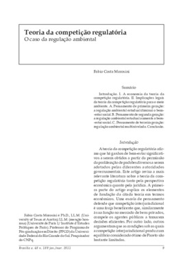 <BR>Data: 01/2011<BR>Fonte: Revista de informação legislativa, v. 48, n. 189, p. 9-21, jan./mar. 2011.<BR>Parte de: ->Revista de informação legislativa : v. 48, n. 189 (jan./mar. 2011)<BR>Responsabilidade: Fabio Costa Morosini<BR>Endereço para citar este 