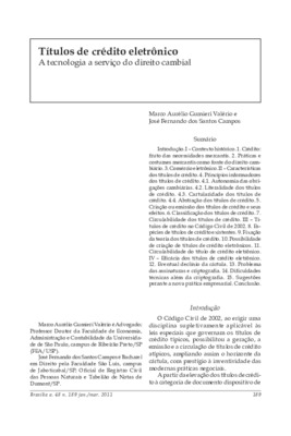 <BR>Data: 01/2011<BR>Fonte: Revista de informação legislativa, v. 48, n. 189, p. 189-209, jan./mar. 2011.<BR>Responsabilidade: Marco Aurélio Gumieri Valério, José Fernando dos Santos Campos<BR>Endereço para citar este documento: ->www2.senado.leg.b