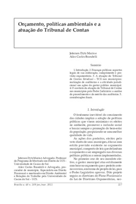 <BR>Data: 01/2011<BR>Fonte: Revista de informação legislativa, v. 48, n. 189, p. 227-241, jan./mar. 2011.<BR>Parte de: ->Revista de informação legislativa : v. 48, n. 189 (jan./mar. 2011)<BR>Responsabilidade: Jeferson Dytz Marin<BR>Endereço para cita