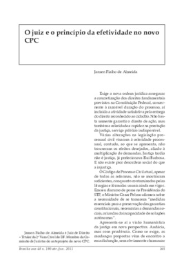 <BR>Data: 04/2011<BR>Fonte: Revista de informação legislativa, v. 48, n. 190 t.1, p. 265-266, abr./jun. 2011.<BR>Parte de: ->Revista de informação legislativa : v. 48, n. 190 (abr./jun. 2011)<BR>Responsabilidade: Jansen Fialho de Almeida<BR>Endereço para 