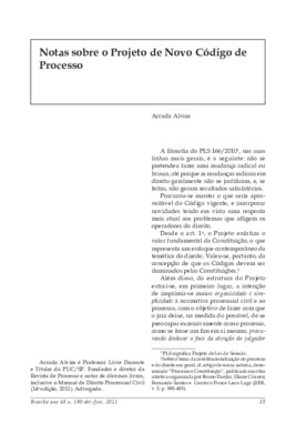 <BR>Data: 04/2011<BR>Fonte: Revista de informação legislativa, v. 48, n. 190, p. 35-48, abr./jun. 2011<BR>Parte de: ->Revista de informação legislativa : v. 48, n. 190 (abr./jun. 2011)<BR>Responsabilidade: Arruda Alvim<BR>Endereço para citar este document