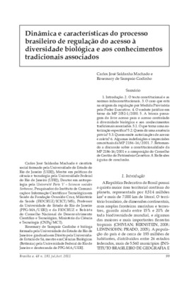 <BR>Data: 07/2011<BR>Fonte: Revista de informação legislativa, v. 48, n. 191, p. 99-121, jul./set. 2011.<BR>Parte de: ->Revista de informação legislativa : v. 48, n. 191 (jul./set. 2011)<BR>Responsabilidade: Carlos José Saldanha Machado, Rosemary de Sampa