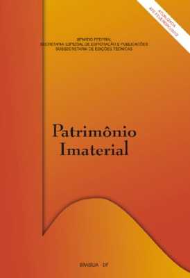 <BR>Data: 2012<BR>Conteúdo: Breve histórico da legislação -- Dispositivos constitucionais pertinentes -- Carta patrimonial de Fortaleza : patrimônio imaterial : estratégias e formas de proteção, de 14 de novembro de 1997 -- Decretos : Decreto nº 3.551, de