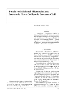 <BR>Data: 04/2011<BR>Fonte: Revista de informação legislativa, v. 48, n. 190 t.2, p. 179-190, abr./jun. 2011.<BR>Parte de: ->Revista de informação legislativa : v. 48, n. 190 (abr./jun. 2011)<BR>Responsabilidade: Ricardo de Barros Leonel<BR>Endereço para 