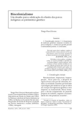 <BR>Data: 07/2012<BR>Fonte: Revista de informação legislativa, v. 49, n. 195, p. 149-157, jul./set. 2012.<BR>Parte de: ->Revista de informação legislativa : v. 49, n. 195 (jul./set. 2012)<BR>Responsabilidade: Thiago Pires Oliveira<BR>Endereço para citar e