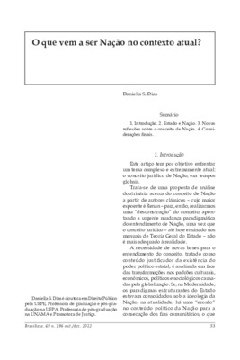 <BR>Data: 10/2012<BR>Fonte: Revista de informação legislativa, v. 49, n. 196, p. 53-68, out./dez. 2012.<BR>Parte de: ->Revista de informação legislativa : v. 49, n. 196 (out./dez. 2012)<BR>Responsabilidade: Daniella S. Dias<BR>Endereço para citar este doc