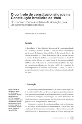 <BR>Data: 10/2013<BR>Fonte: Revista de informação legislativa, v. 50, n. 200, p. 189-210, out./dez. 2013.<BR>Parte de: ->Revista de informação legislativa : v. 50, n. 200 (out./dez. 2013)<BR>Responsabilidade: Orione Dantas de Medeiros<BR>Endereço para cit