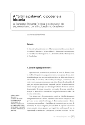 <BR>Data: 01/2014<BR>Fonte: Revista de informação legislativa, v. 51, n. 201, p. 71-95, jan./mar. 2014.<BR>Parte de: ->Revista de informação legislativa : v. 51, n. 201 (jan./mar. 2014)<BR>Responsabilidade: Juliano Zaiden Benvindo<BR>Endereço para citar e