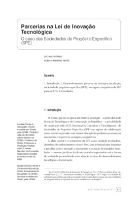 <BR>Data: 2014<BR>Fonte: Revista de Informação Legislativa, v. 51, n. 203, p. 63-72, jul./set. 2014.<BR>Responsabilidade: Luciano Ferraz, Rubia Carneiro Neves.--<BR>Endereço para citar este documento: -www2.senado.gov.br/bdsf/item/id/507408->ht