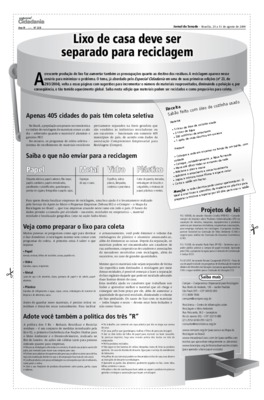 <BR>Data: 25/08/2008<BR>Fonte: Jornal do Senado, v. 6, n. 228, 25 ago./31 ago. 2008. Especial Cidadania<BR>Endereço para citar este documento: -www2.senado.leg.br/bdsf/item/id/102059->www2.senado.leg.br/bdsf/item/id/102059