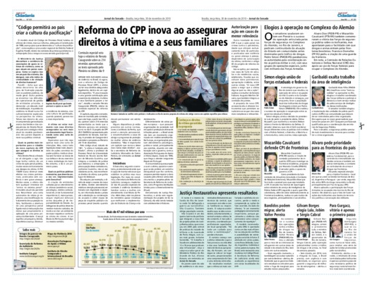 <BR>Data: 30/11/2010<BR>Fonte: Jornal do Senado, v. 8, n. 331, 30 nov. 2010. Especial Cidadania<BR>Endereço para citar este documento: -www2.senado.leg.br/bdsf/item/id/193073->www2.senado.leg.br/bdsf/item/id/193073