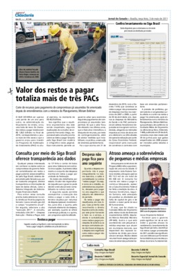 <BR>Data: 03/05/2011<BR>Fonte: Jornal do Senado, v. 9, n. 345, 3 maio 2011. Especial Cidadania<BR>Endereço para citar este documento: -www2.senado.leg.br/bdsf/item/id/199908->www2.senado.leg.br/bdsf/item/id/199908