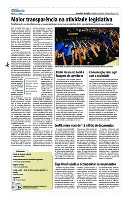 <BR>Data: 12/07/2011<BR>Fonte: Jornal do Senado, v. 9, n. 355, 12 jul. 2011. Especial Cidadania<BR>Endereço para citar este documento: -www2.senado.leg.br/bdsf/item/id/221277->www2.senado.leg.br/bdsf/item/id/221277