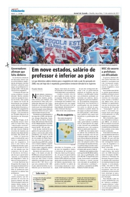 <BR>Data: 11/10/2011<BR>Fonte: Jornal do Senado, v. 9, n. 366, 11 out. 2011. Especial Cidadania<BR>Endereço para citar este documento: -www2.senado.leg.br/bdsf/item/id/225192->www2.senado.leg.br/bdsf/item/id/225192