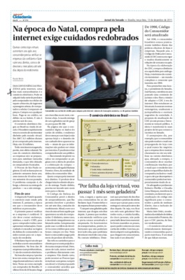 <BR>Data: 13/12/2011<BR>Fonte: Jornal do Senado, v. 9, n. 374, 13 dez. 2011. Especial Cidadania<BR>Endereço para citar este documento: -www2.senado.leg.br/bdsf/item/id/230672->www2.senado.leg.br/bdsf/item/id/230672